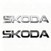 Neues SKODA Modell Kofferraum Logo Aufkleber - Englischer Buchstaben Emblem