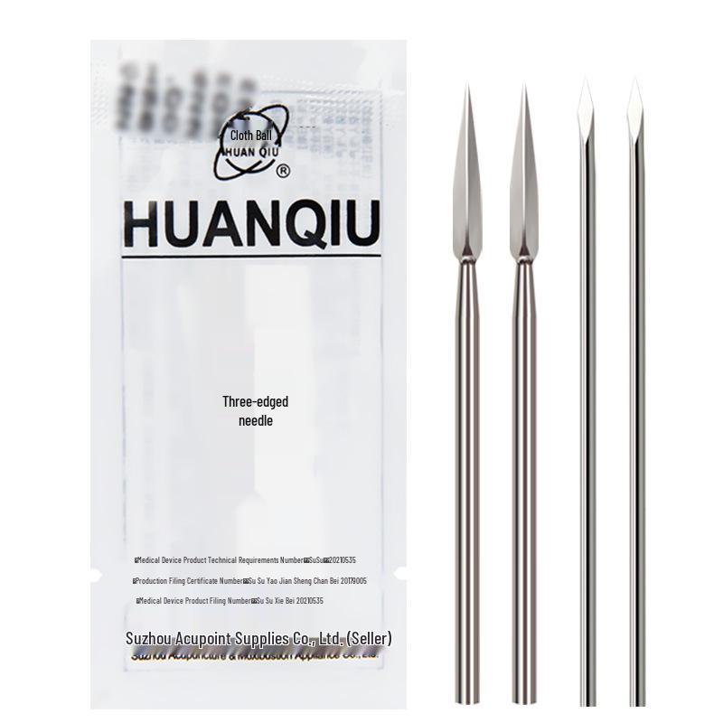 Global Brand Triangular Blackhead Needle, Non-Sterile, Large & Small Sizes, 10-Pack