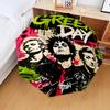 1PC Green Day Automatic Folding Umbrella 8-Rib Travel Umbrella with Auto Portable Case, Ideal Gift for Birthdays