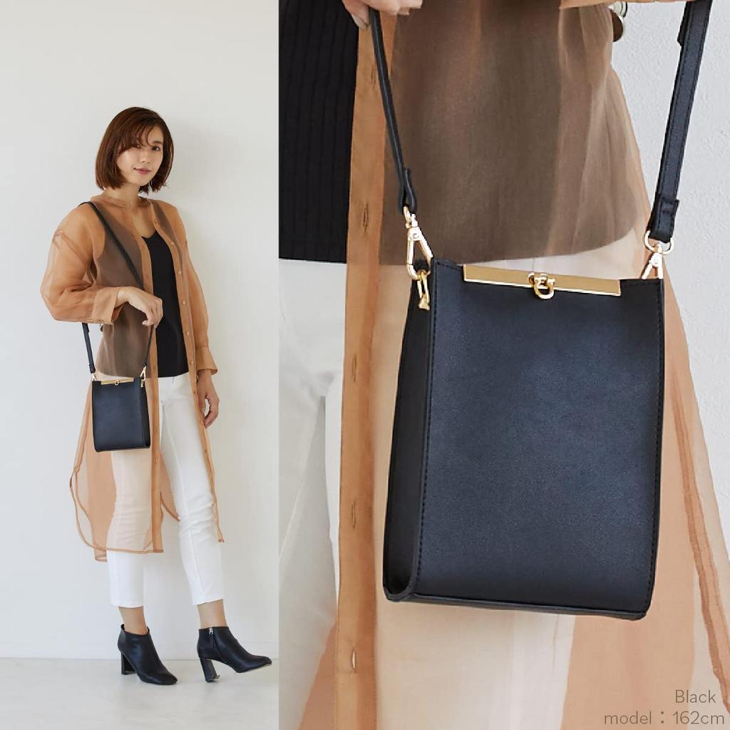 LA.IMU Shoulder Bag LM-19234 Women's Black