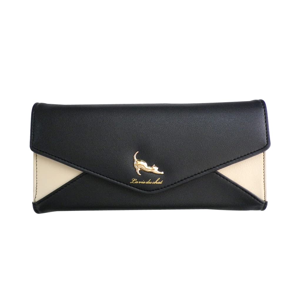 

Sunnyside Stretch Cat Letter Long 20 x 4 x 10 Wallet, Black, cm, JW-0171-15 чорний