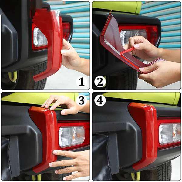 Listwa ozdobna zderzaka tylnego do Suzuki Jimny 2019-2021 (1 para)