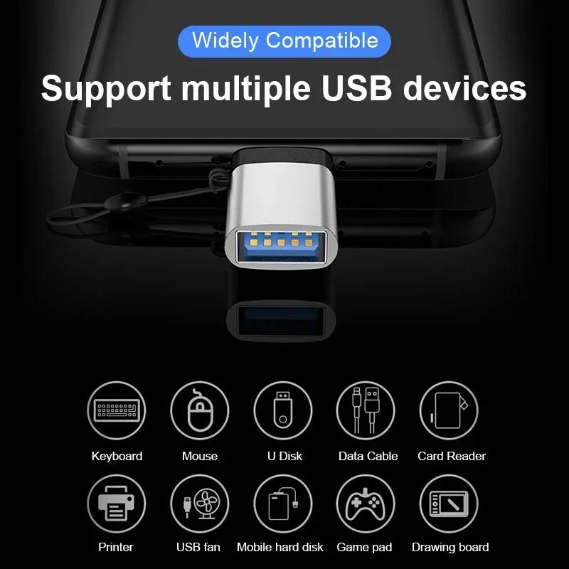 USB C OTG Adapter Type C To USB 30 Mini Converter Fast Data Transfer for Mobile Phone Accessories Type C Adapter