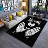 Wu-Tang Logo with Hands Design suitable as a non-slip mat for the living room or bedroom sofa