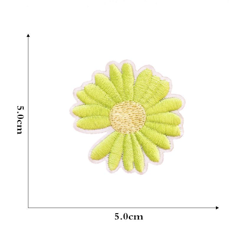 

Вышитая нашивка «Ромашка» — цветочное самоклеящееся украшение для сумок и аксессуаров для волос