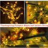 1/2pc 1M 10 LED Halloween Pumpkin Copper Wire String Lights DIY Fairy Lamp Battery Powered for Home Bedroom Halloween Party Deco