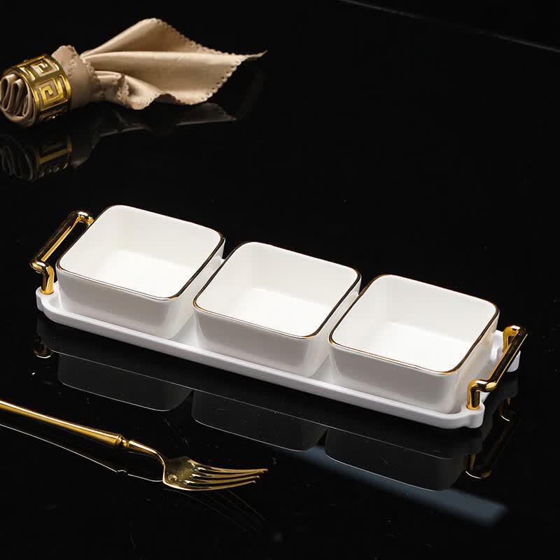 Ruhan Ceramic Snack Serving Tray