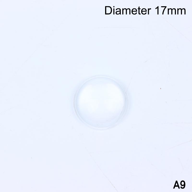 8-44 Mm Round Transparent Acrylic Plano-Convex Lens Flashlight Led Lens Focusing Torch Accessories Magnifying Glass Convex Lens