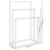 VidaXL Freestanding Towel Rack Gold 48x24x79 Cm Iron 343092