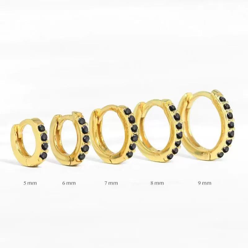 Luxury Zircon Diamond-Studded Circle Hoop Earrings