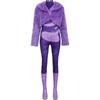 Shakira Character Costume Purple Faux Fur Stage Outfit Shakira Christmas Character Costume Set 