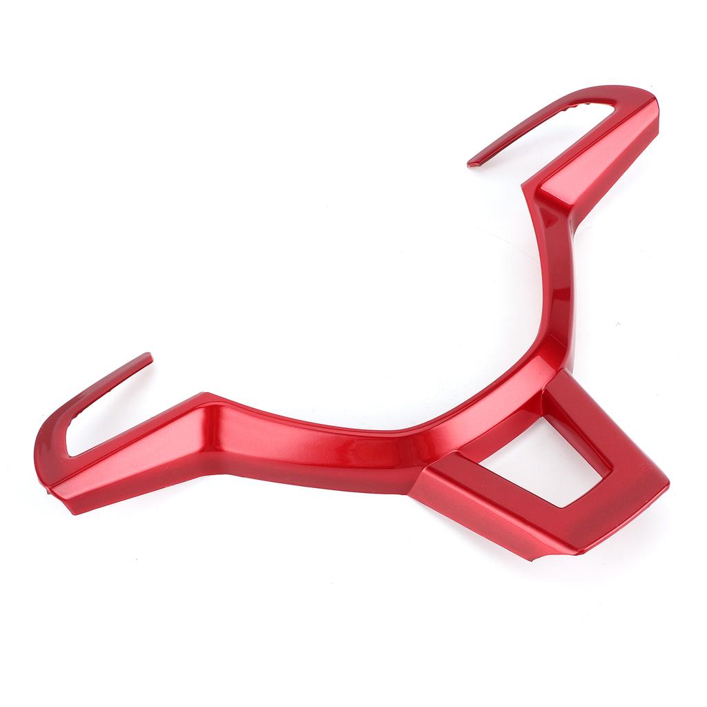 Steering Wheel Panel Cover Bezel Frame Trim Decor Fit for Skoda Octavia 2016?2019Red