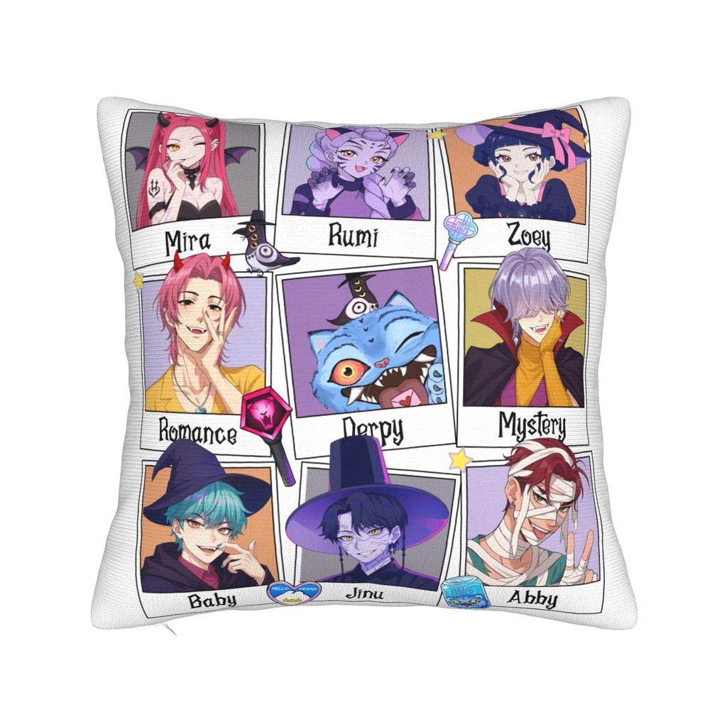 KPop Demon Hunters Huntrix Mira Witch Pillowcase Printing Polyester Cushion Cover Decorations Throw Pillow Case Cover Home