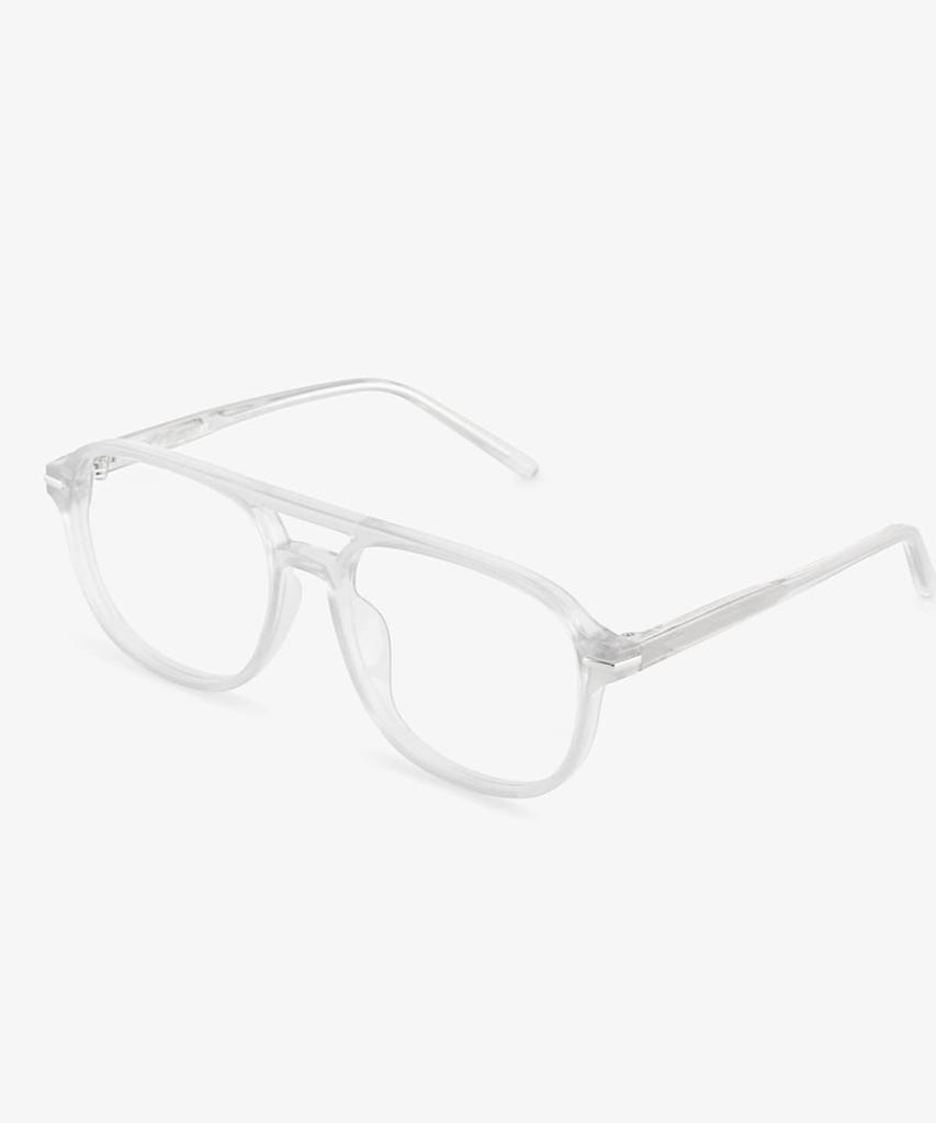 MAISON MASTER Gd Glass Eyeglasses Matte Crystal