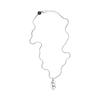 Diesel Dx1342 Stainless Steel Pendant Necklace Silver