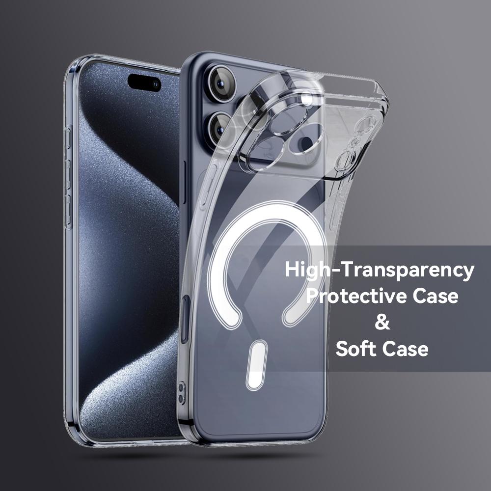 M-Myke TowerS Singer Phone Case For iPhone 17 16 15 14 13 12 Pro Max Plus With Magnetic Crystal Clear Case Wireless Charge