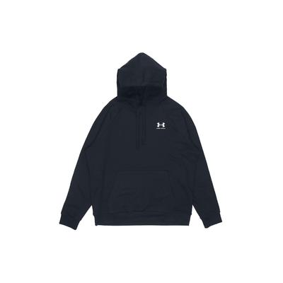 Under Armour Rival Solid Color Hooded Pullover Fleece Training Sweatshirt Men Sweatshirt Black 1366723-001