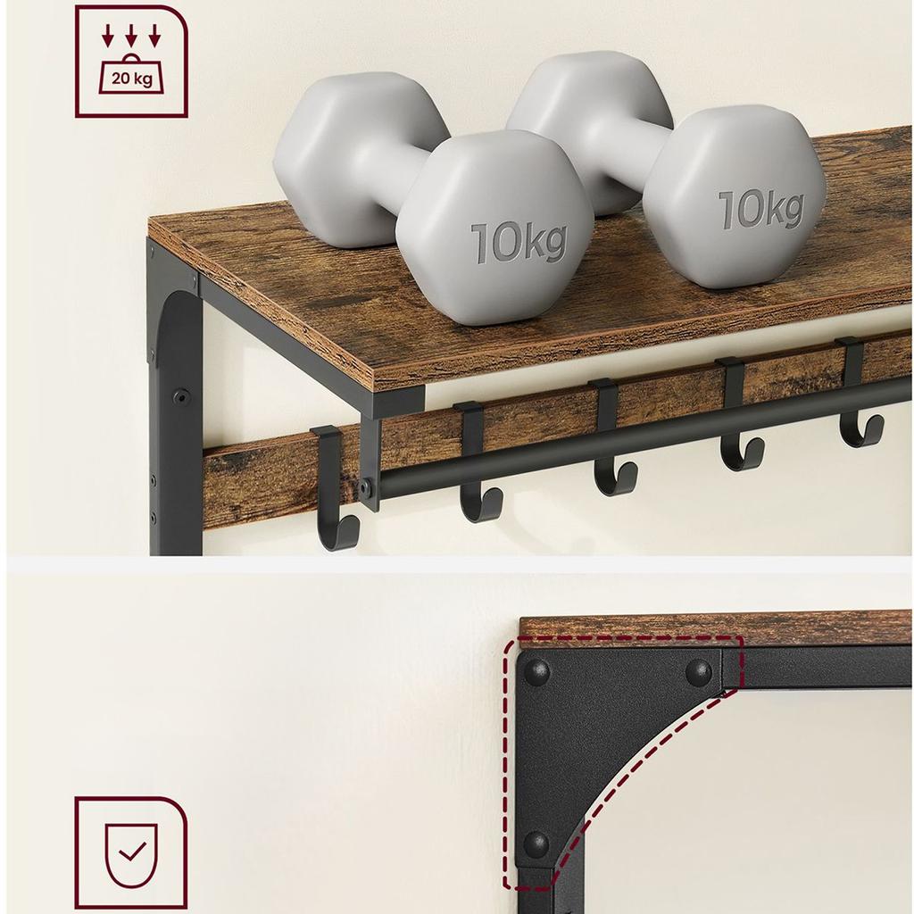 Shelf with Hangers - LCR201B01