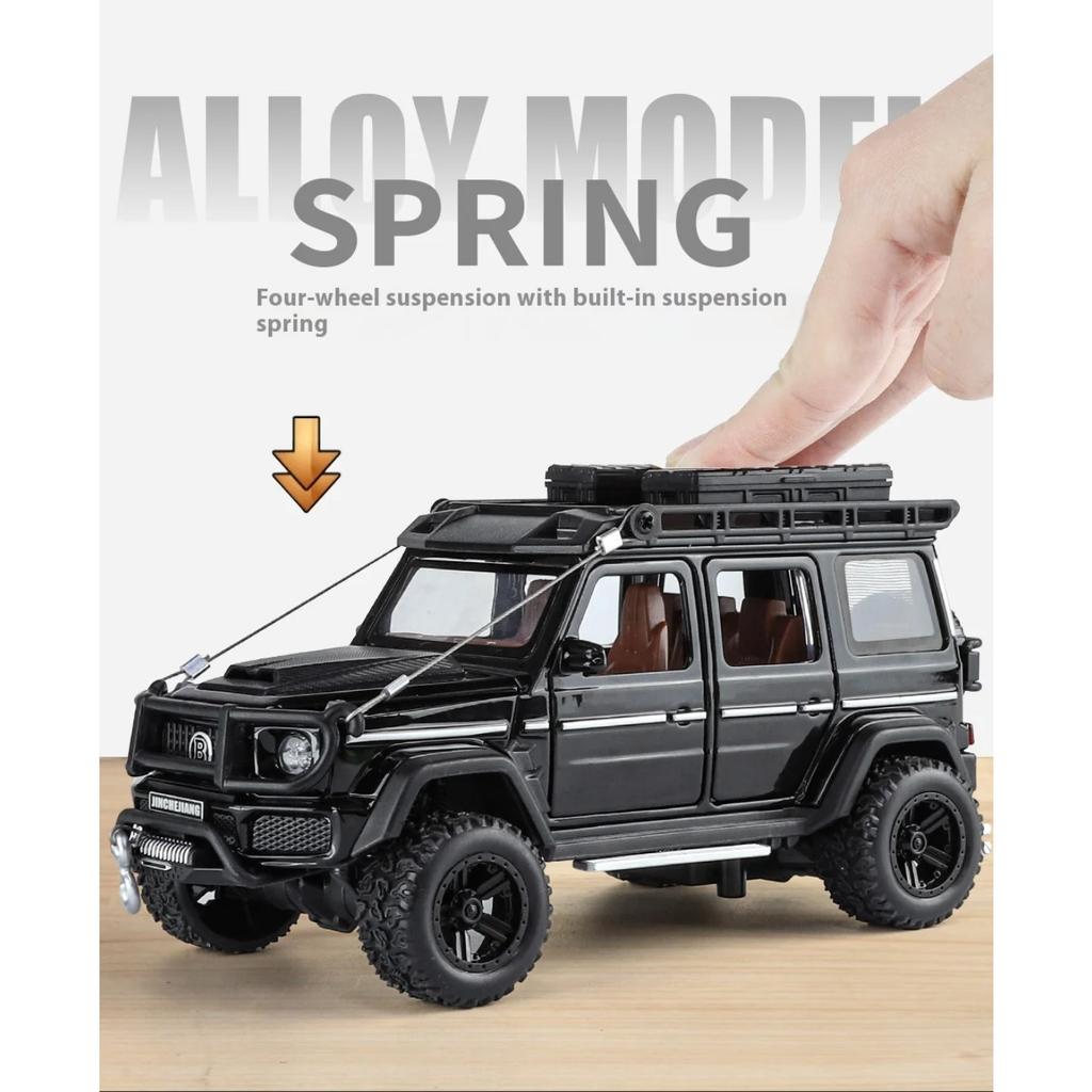 1/32 Mercedes Benz G550 Modified 4x4 Off Road SUV Alloy Metal Diecast Model Car Children's Toy Car Birthday Gifts for Boyfriend