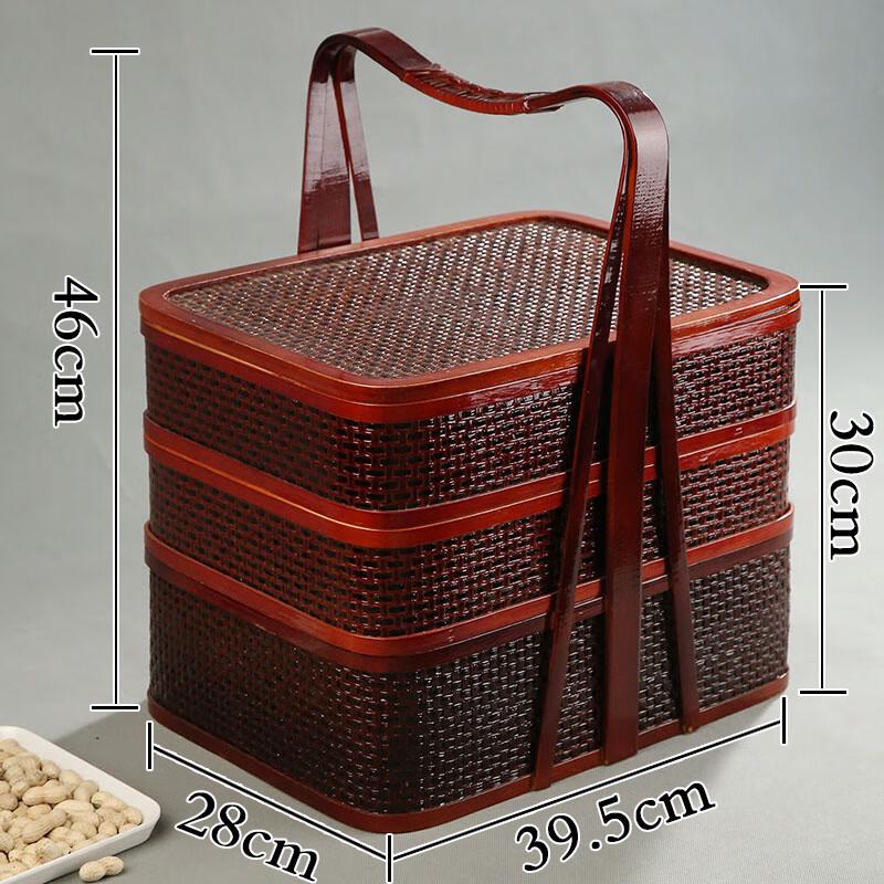 

Handmade Multi-layer Bamboo Woven Basket