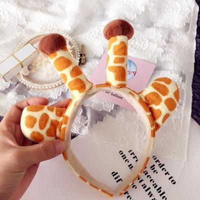 Mädchen Geweih Haarband Reifen Kleiner Hirsch Haaraccessoires für Kinder Wollkugel Haarband Blume