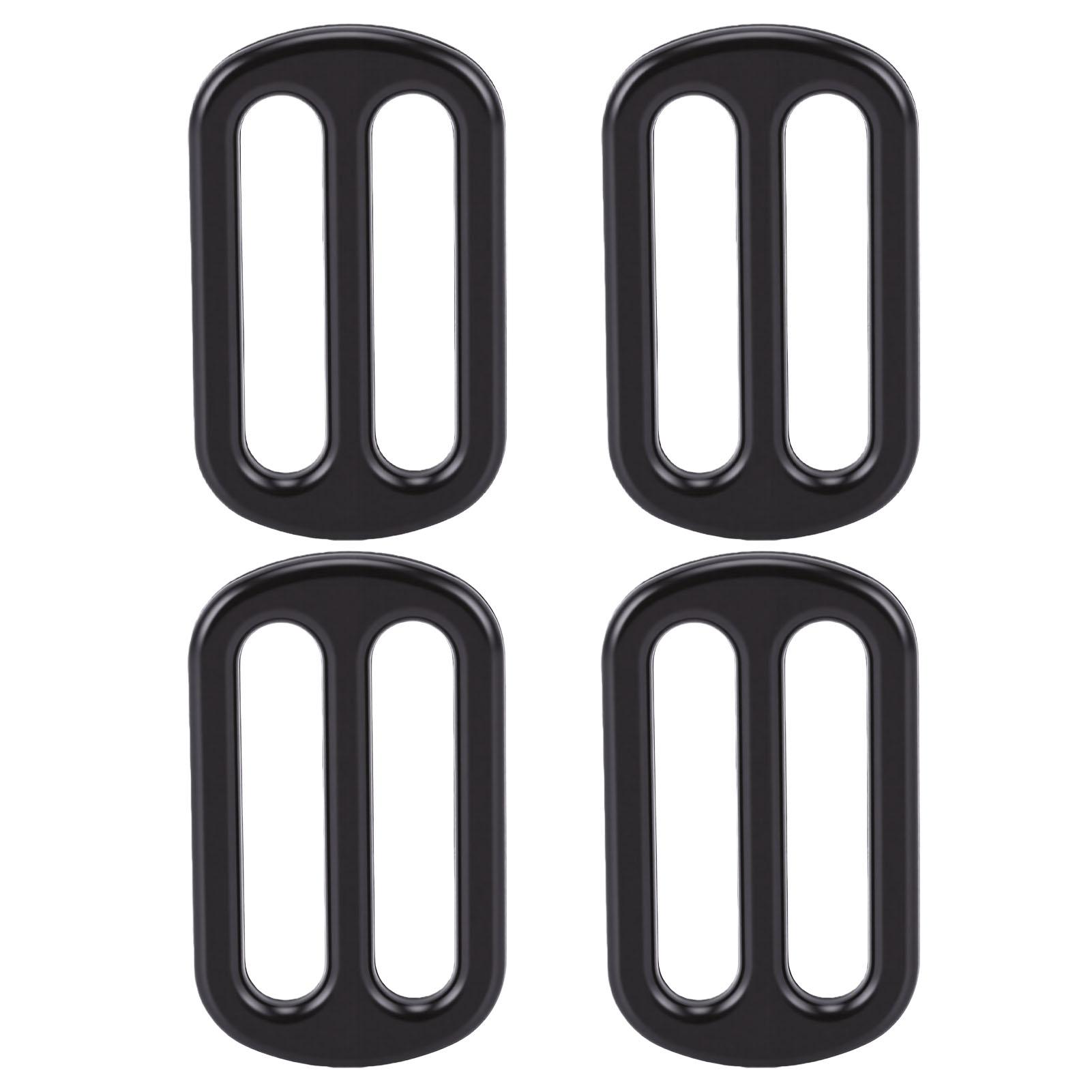 

10 Pcs Slide Buckle 43x26mm Webbing Strap Adjustable Buckle Fastener Metal Strap Slider Adjuster for Clothing Bag
