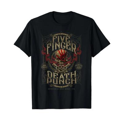5fdp 100 Proof T-Shirt Vintage Mode Atmungsaktiv Herren Bequem Streetwear Grafik Lässig Stilvoll Vielseitig