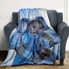 Floral Fantasy Blue Blanket Soft Throw Blanket For Home Bedroom Bed Sofa Travel Office Solid Christmas Blanket