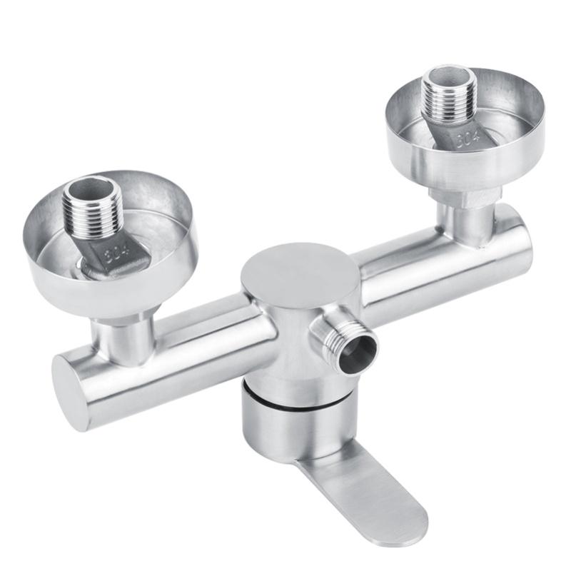 304 Stainless Steel Shower Faucet Bathroom Shower Hot Cold Water Tap G1/2in304 Stainless Steel Shower Faucet