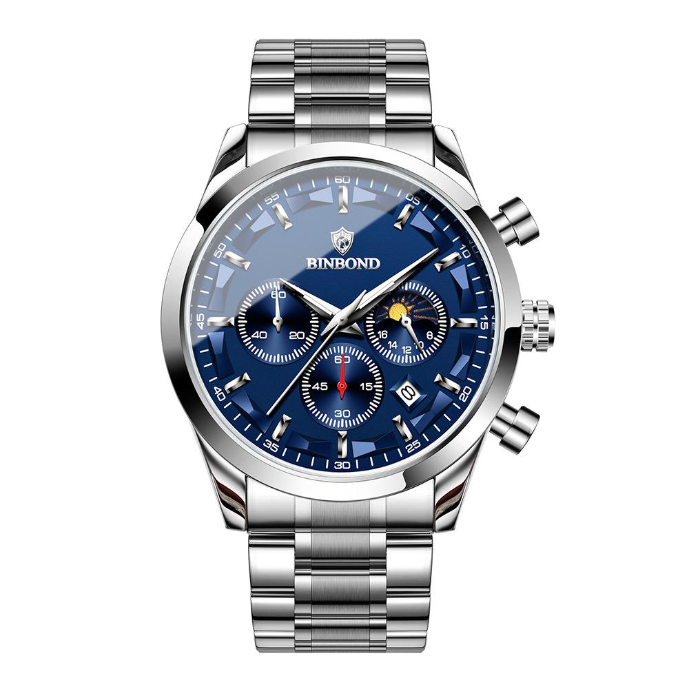 UTHAI Men's Watch Fashion Trend Waterproof Night Light Advanced Multi Functional Sports 42MM Dial Quartz Men's Watch Reloj V0030