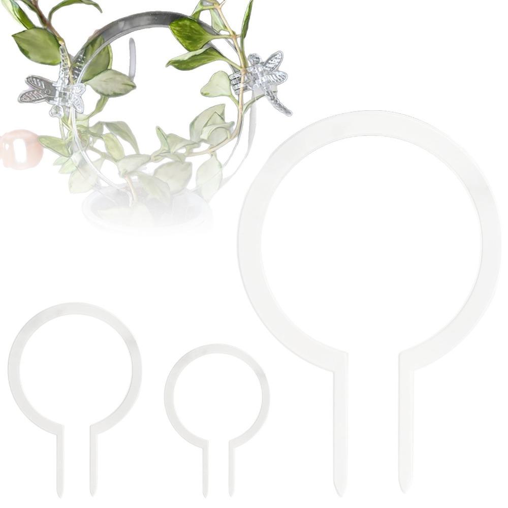 1pcs New Transparent Plant Trellis Plastic Round Plant Support Frame Plant Accessoriess Decoration
