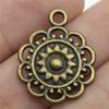 20 Stück Anhänger Motiv Antik Bronze Farbe Motiv Anhänger Charms Blumen Anhänger Verbinder Für Schmuckherstellung