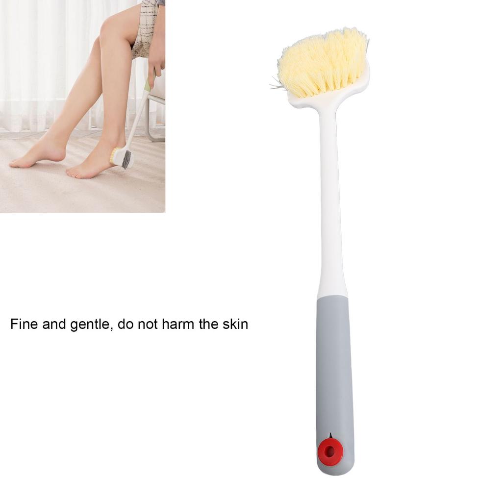 Long Handle Foot Brush Comfortable Foot Massage Multifunctional Manual Toe Brush for Remove Dead Skin