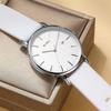 BUREI Men's Analog Watch Simple Stylish Waterproof White