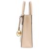 Michael Kors MK Mercer Solid Color Letter Logo Leather Accordion Tote Crossbody Shoulder Mini Women Bags Cream-Pink 35S1GM9T0L-BISQUE