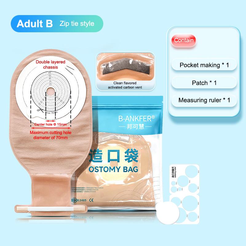 

Пакеты для стомы Barrier Ostomy Colostomy Двухкомпонентные дренируемые мешки с кольцом или зажимом Взрослые Дети Илеостома Уход за стомой 20-65 мм D