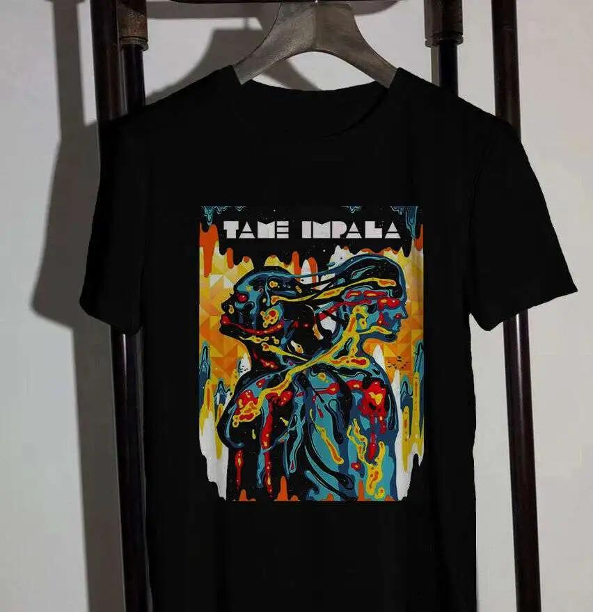 Редкий Подарок Для Фаната Группы Tame Impala Черная Футболка Все Размеры Для Мужчин Женщин Унисекс XL