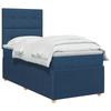 Box Spring Bed with Mattress and Headboard Blue 80 x 200 cm Fabric