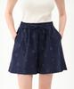 JUN BY JUN K Floral Seersucker Shorts_Navy