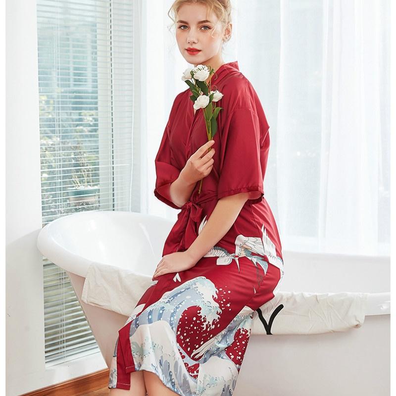 long red dressing gown