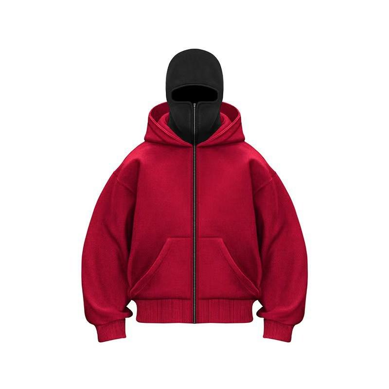 2025 Men's Double-Hooded Sweatshirt Jacket - New Spring Fashion, 250g