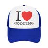 Summer Mesh Sun Hats I Love Gooning Summer Baseball Cap Trendy Trucker Hat  Unisex-Teens Print Hiking Fishing Snapback Cap