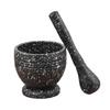 Wood Grain Garlic & Ginger Press: Manual Crusher, Grater, & Mortar with Spoon