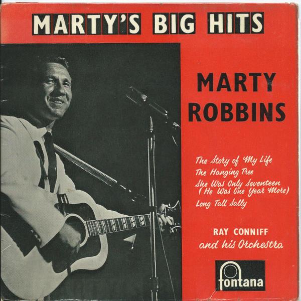 

7inch Record MARTY ROBBINS Martys Big Hits TFE17161 Fontana 1959 UK CountryFolk Used