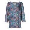 3/4 Length Sleeve Women's Tops Print Vintage Fashion Casual Loose With V Neck Plus Size Shirts Tops