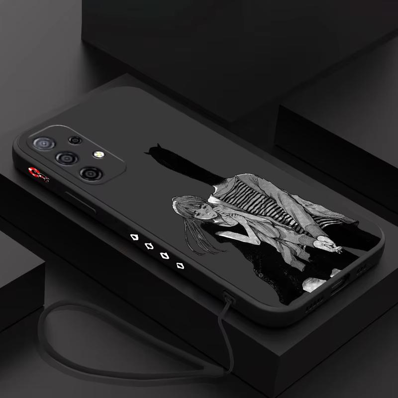 

Goodnight Punpun Phone Case With Hand Strap For Samsung Galaxy S10 S20 S21 S22 S23 S24 S25 FE Plus Ultra Note 20 Mobile Case Galaxy S23