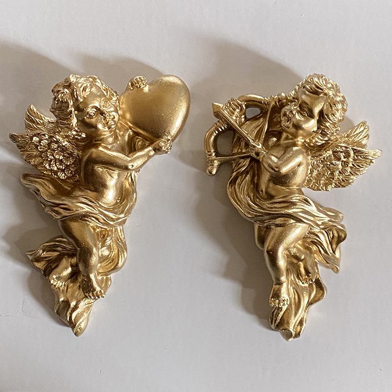European French Resin Angel Picture Frame Wall Ornaments Combination