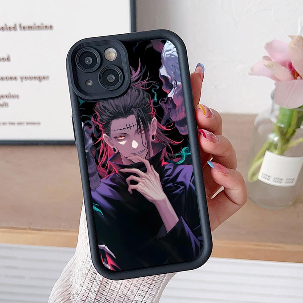 Jujutsu Kaisen Geto Suguru Phone Case for iPhone 17 16 15 14 13 12 11 Air Pro Max Plus Thicken TPU Colorful Cover Luxury Cover