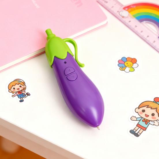 Mrkva Záznamové Pero Roztomilá Guľôčková s Funkciou Nahrávania a Prehrávania 20s Hladké Písacie Nástroje Študentské Učebné Písacie Potreby