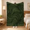 Bohemia Green Bohemian Wall Art Throw 240G Flannel Blanket, Suitable For Sofas, Beds, Offices,  Exquisite Gift Blankets